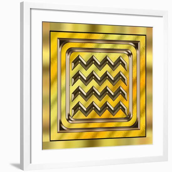 Gold Design 4-Art Deco Designs-Framed Giclee Print