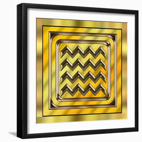 Gold Design 4-Art Deco Designs-Framed Giclee Print