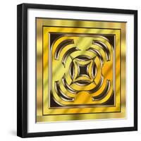 Gold Design 5-Art Deco Designs-Framed Giclee Print