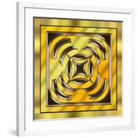 Gold Design 5-Art Deco Designs-Framed Giclee Print