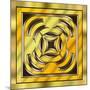 Gold Design 5-Art Deco Designs-Mounted Giclee Print