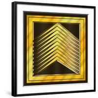 Gold Design 6-Art Deco Designs-Framed Giclee Print