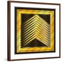 Gold Design 6-Art Deco Designs-Framed Giclee Print