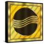 Gold Design 8-Art Deco Designs-Framed Stretched Canvas