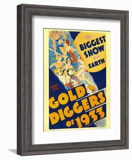 Gold Diggers of 1933, Window Card, 1933-null-Framed Art Print