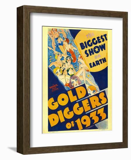 Gold Diggers of 1933, Window Card, 1933-null-Framed Art Print