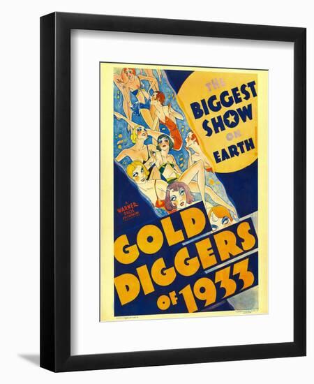 Gold Diggers of 1933, Window Card, 1933-null-Framed Art Print