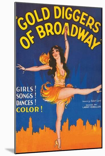 Gold Diggers of Broadway-null-Mounted Art Print