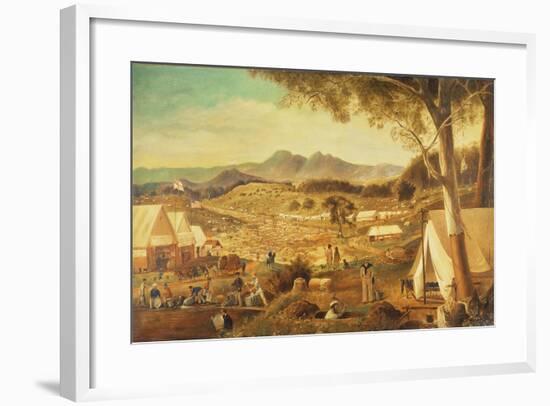 Gold Diggings, Ararat, 1853-J Roper-Framed Giclee Print