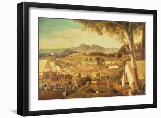 Gold Diggings, Ararat, 1853-J Roper-Framed Giclee Print