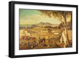 Gold Diggings, Ararat, 1853-J Roper-Framed Giclee Print