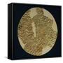 Gold Disk Showing a Figure of a Warrior Toltech Myth-null-Framed Stretched Canvas