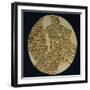 Gold Disk Showing a Figure of a Warrior Toltech Myth-null-Framed Giclee Print