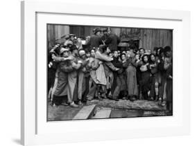 Gold Distribution, Shanghai, China, 1949-Henri Cartier-Bresson-Framed Art Print