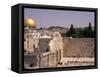 Gold Dome of Western Wall, Jerusalem, Israel-Bill Bachmann-Framed Stretched Canvas