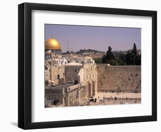 Gold Dome of Western Wall, Jerusalem, Israel-Bill Bachmann-Framed Photographic Print