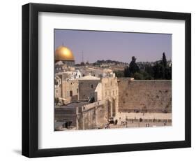 Gold Dome of Western Wall, Jerusalem, Israel-Bill Bachmann-Framed Photographic Print