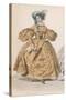 Gold Dress 1830S-F Lix-Stretched Canvas