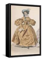 Gold Dress 1830S-F Lix-Framed Stretched Canvas