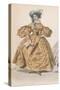 Gold Dress 1830S-F Lix-Stretched Canvas