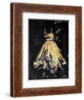 Gold Dress White Dots Two-OnRei-Framed Art Print