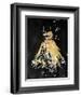 Gold Dress White Dots Two-OnRei-Framed Art Print