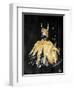 Gold Dress White Dots-OnRei-Framed Art Print