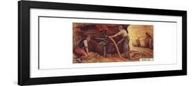 'Gold. - Drlling Blast Holes, S. Africa', 1928-Unknown-Framed Giclee Print