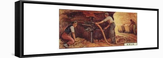 'Gold. - Drlling Blast Holes, S. Africa', 1928-Unknown-Framed Stretched Canvas