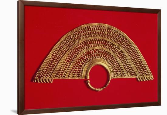 Gold Earring, Colombia, Sinu Civilization-null-Framed Giclee Print