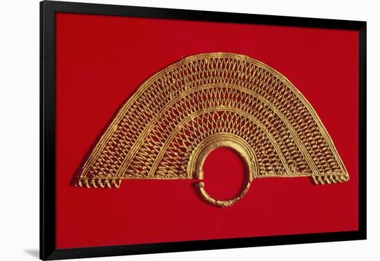 Gold Earring, Colombia, Sinu Civilization-null-Framed Giclee Print