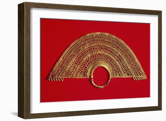 Gold Earring, Colombia, Sinu Civilization-null-Framed Giclee Print