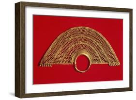 Gold Earring, Colombia, Sinu Civilization-null-Framed Giclee Print