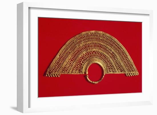 Gold Earring, Colombia, Sinu Civilization-null-Framed Giclee Print