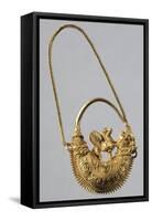 Gold Earring from Volos-null-Framed Stretched Canvas