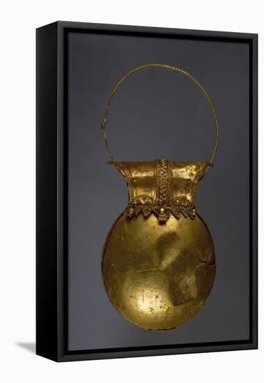 Gold Earring in Shape of Bulla from Excavations of Pompeii, Campania, Italy-null-Framed Stretched Canvas