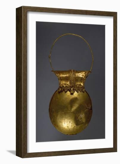 Gold Earring in Shape of Bulla from Excavations of Pompeii, Campania, Italy-null-Framed Giclee Print