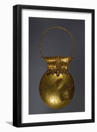 Gold Earring in Shape of Bulla from Excavations of Pompeii, Campania, Italy-null-Framed Giclee Print