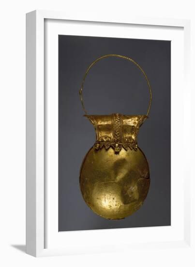 Gold Earring in Shape of Bulla from Excavations of Pompeii, Campania, Italy-null-Framed Giclee Print