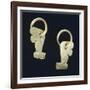 Gold Earrings Originating from La Tolita-null-Framed Giclee Print