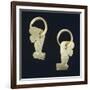 Gold Earrings Originating from La Tolita-null-Framed Giclee Print