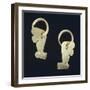 Gold Earrings Originating from La Tolita-null-Framed Giclee Print