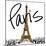 Gold Eiffel in Paris-Nicholas Biscardi-Mounted Art Print