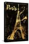 Gold Eiffel-Color Bakery-Stretched Canvas