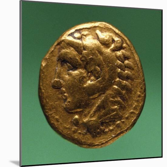 Gold Eighth Stater of Philip II with Male Profile, Recto, Greek Coins BC-null-Mounted Giclee Print