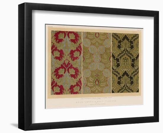 Gold Embroidered Tissues by J Lehman and Son, Vienna-null-Framed Giclee Print