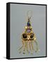 Gold, Enamel and Glass Earring, Crimea, Jewelry, Sarmatic Civilization, 1st-2nd Century-null-Framed Stretched Canvas