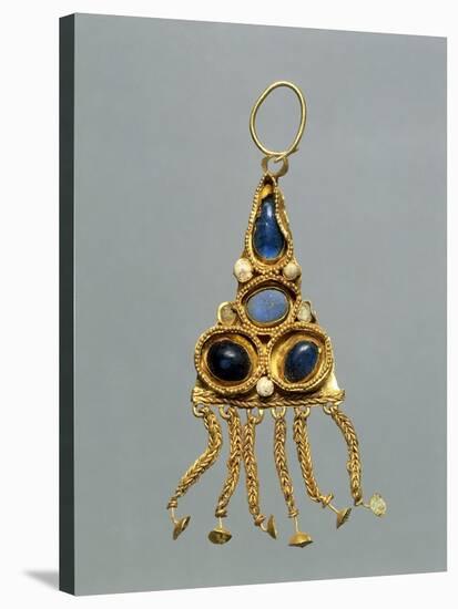 Gold, Enamel and Glass Earring, Crimea, Jewelry, Sarmatic Civilization, 1st-2nd Century-null-Stretched Canvas