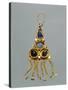 Gold, Enamel and Glass Earring, Crimea, Jewelry, Sarmatic Civilization, 1st-2nd Century-null-Stretched Canvas