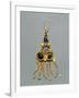 Gold, Enamel and Glass Earring, Crimea, Jewelry, Sarmatic Civilization, 1st-2nd Century-null-Framed Giclee Print